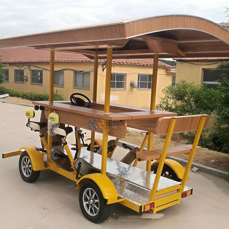 2025 New DOT Certification Beer Vending Machine Electric Commercial Beer Bike Ice Drink Food Bar Bike for Party