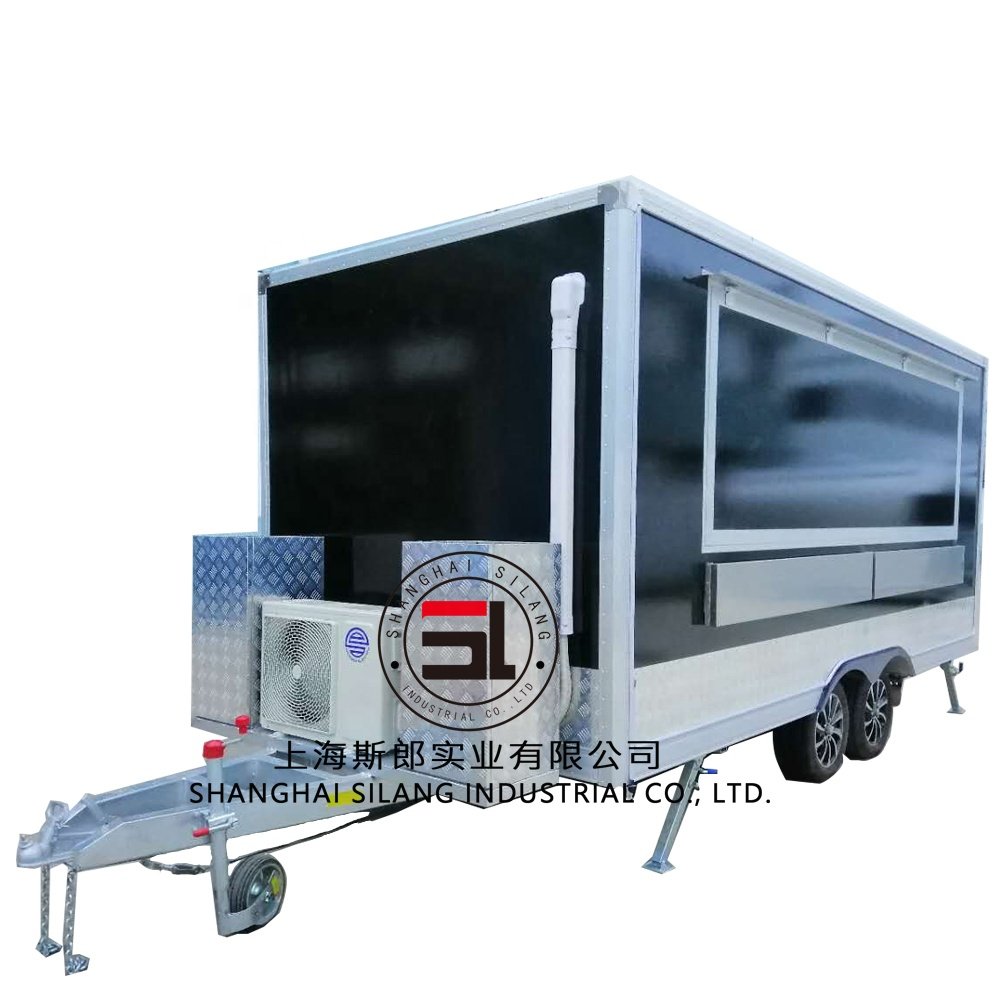 China Mobile Catering Cart for Hot Dog Hamburg Fast Food Kiosk Truck,Food Trailer Carts for Crepe Waffle With CE