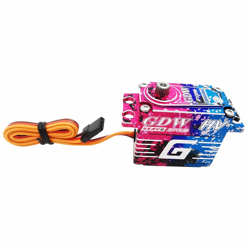 GDW SHARK IPX896 43KG 25T HV High Torque Waterproof Brushless Digital Servos for 1/8 1/10 RC Model Car Crawler Accessories