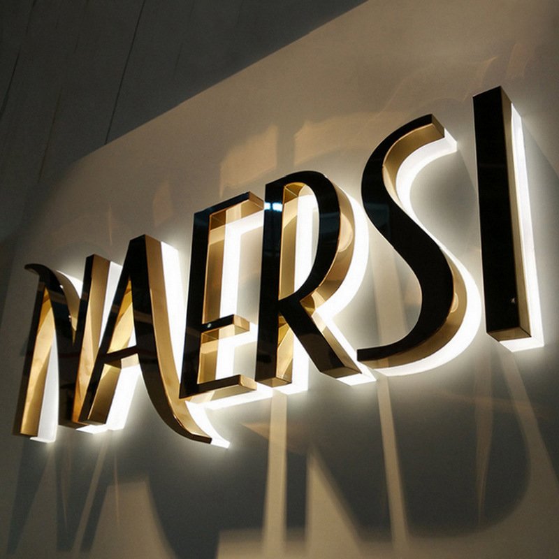 Make logo Metal Letter Sign Light up Letters Backlit Led Sign Illuminated Signs Signage Channel Letter
