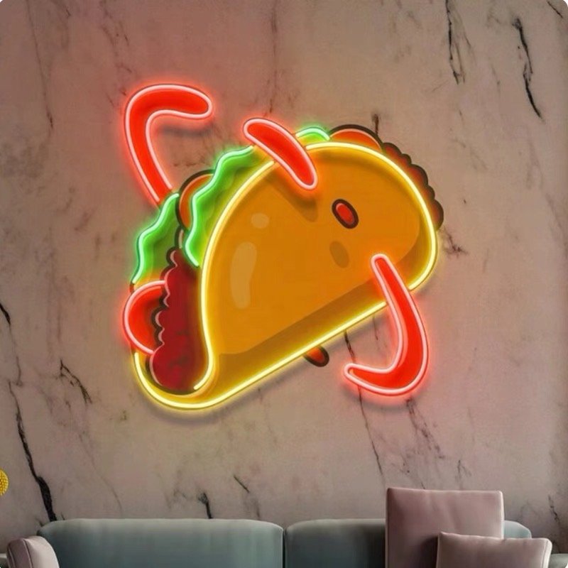 Personality Custom Led Neon Artwork 3d Logo Led Advertising Signs Wall Mount Light up Billboard for Decor