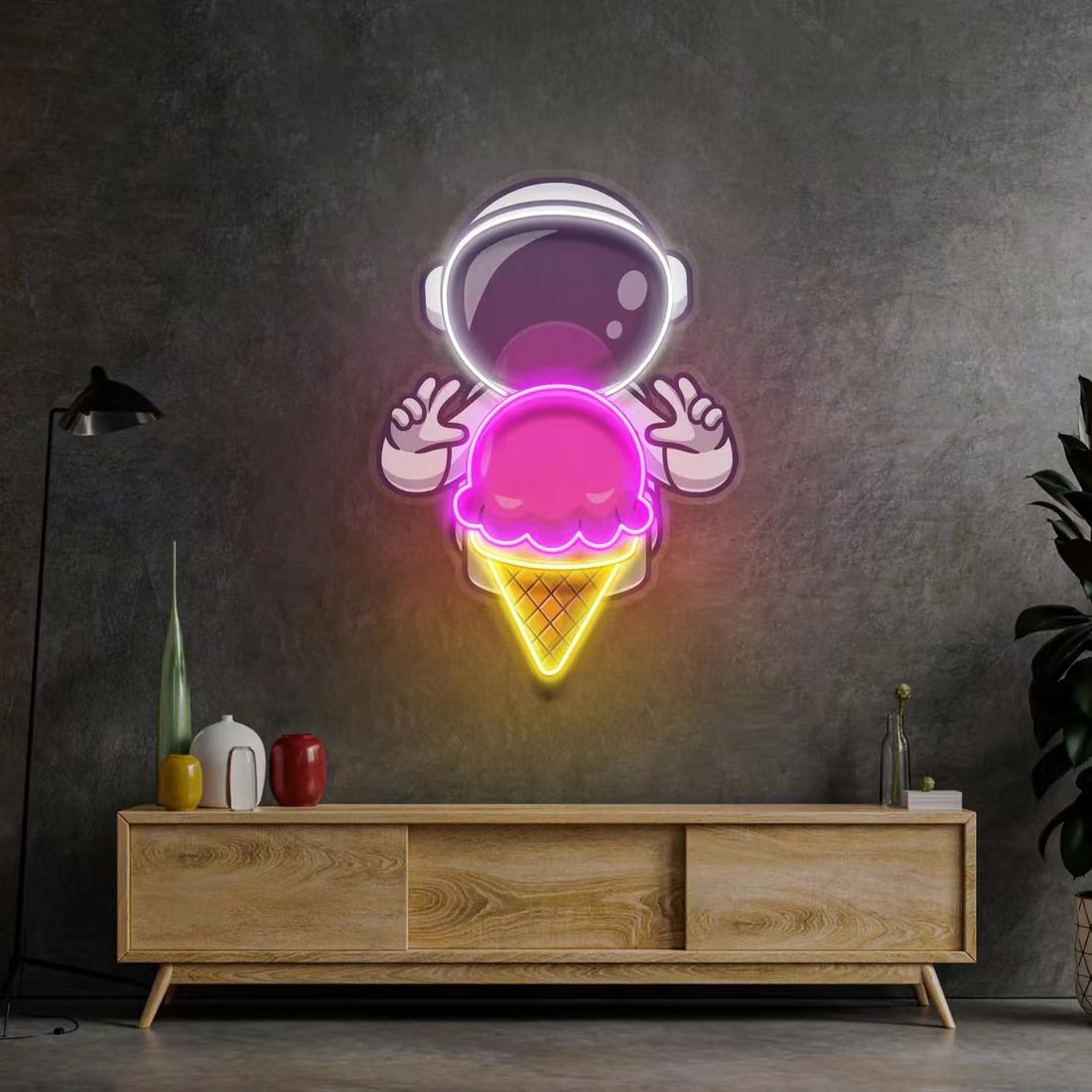 Personality Custom Led Neon Artwork 3d Logo Led Advertising Signs Wall Mount Light up Billboard for Decor