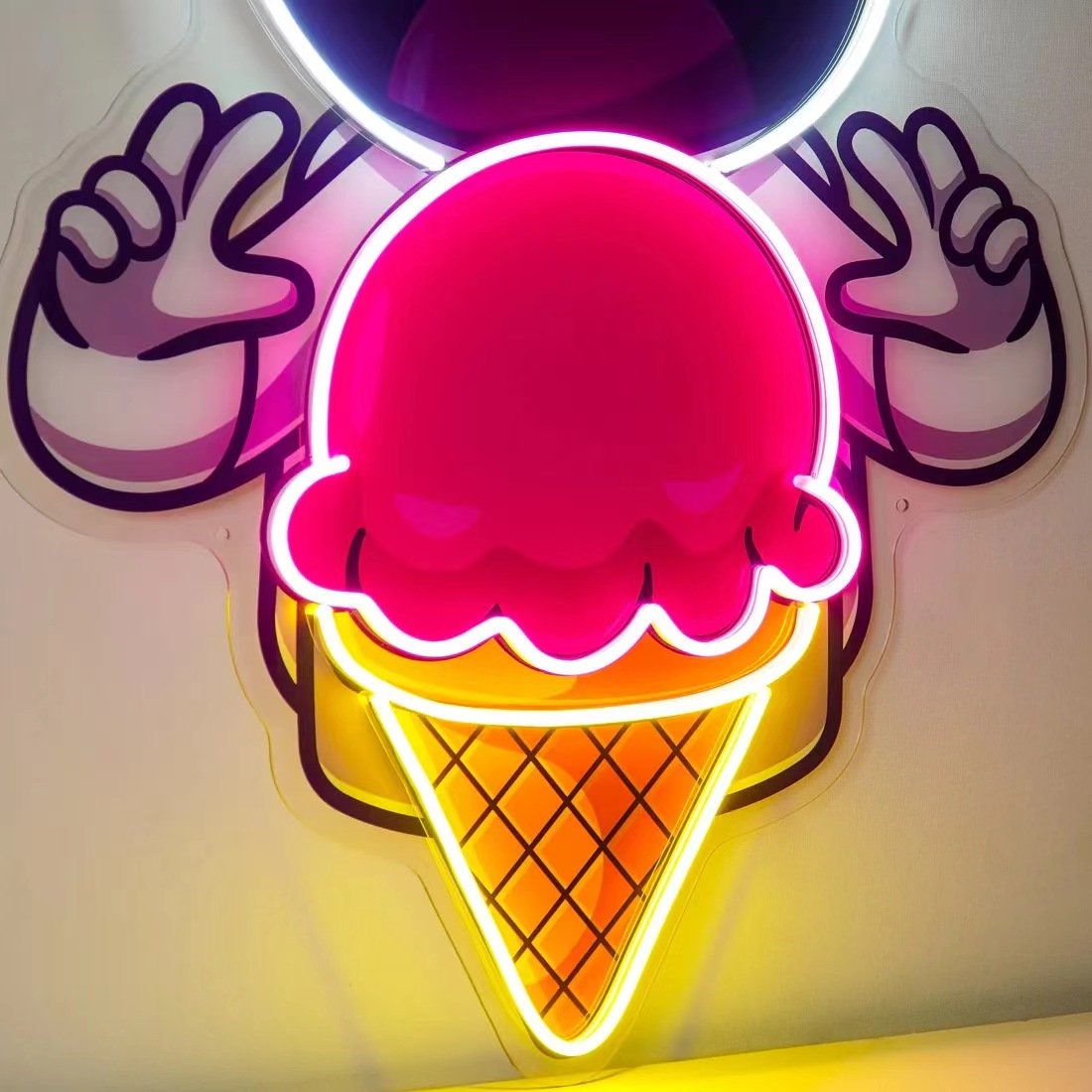 Personality Custom Led Neon Artwork 3d Logo Led Advertising Signs Wall Mount Light up Billboard for Decor