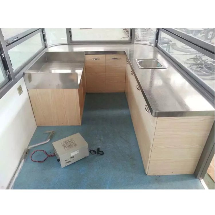 Convenient Food Container Hot Dogs Kiosk Electric Mobile Food Truck Bus for Sale