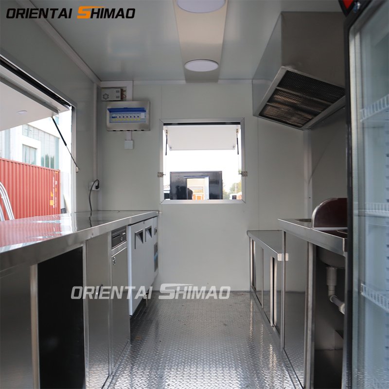 Oriental Shimao Custom Food Trailer Food Concession Trailers Bbq Usa Mobile Food Truck With Full Kitchen for Sale Usa