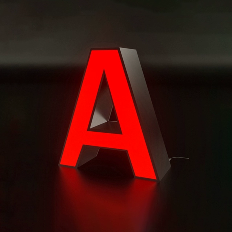 Custom Building Sign Shop Name Board Design Letter Led Illuminated Frontlit Letters Store Building Sign for Business Outdoor