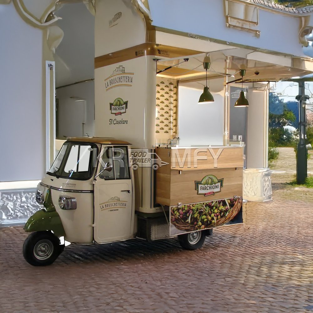 China Mobile Food Truck Electric Food Bus Shop on Wheels Kitchen Restaurant Grill Pizza Fast Food Truck for Sale Europe
