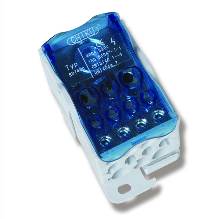 Din Rail Bus Bar 80A 125A 160A 250A 400A Power Distribution Screw Terminal Blocks High Amp Distribution Block Accessories