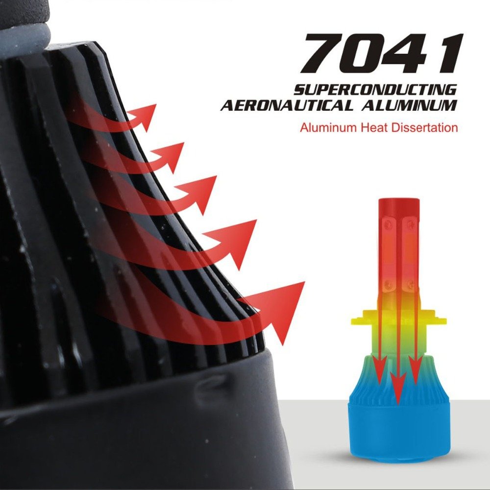 Factory Hot Sell X7 H4 Led Lights 4 Sides LED Headlight X7 X6 6000K 8000LM COB Led Headlight Bulb H4 H7 H11