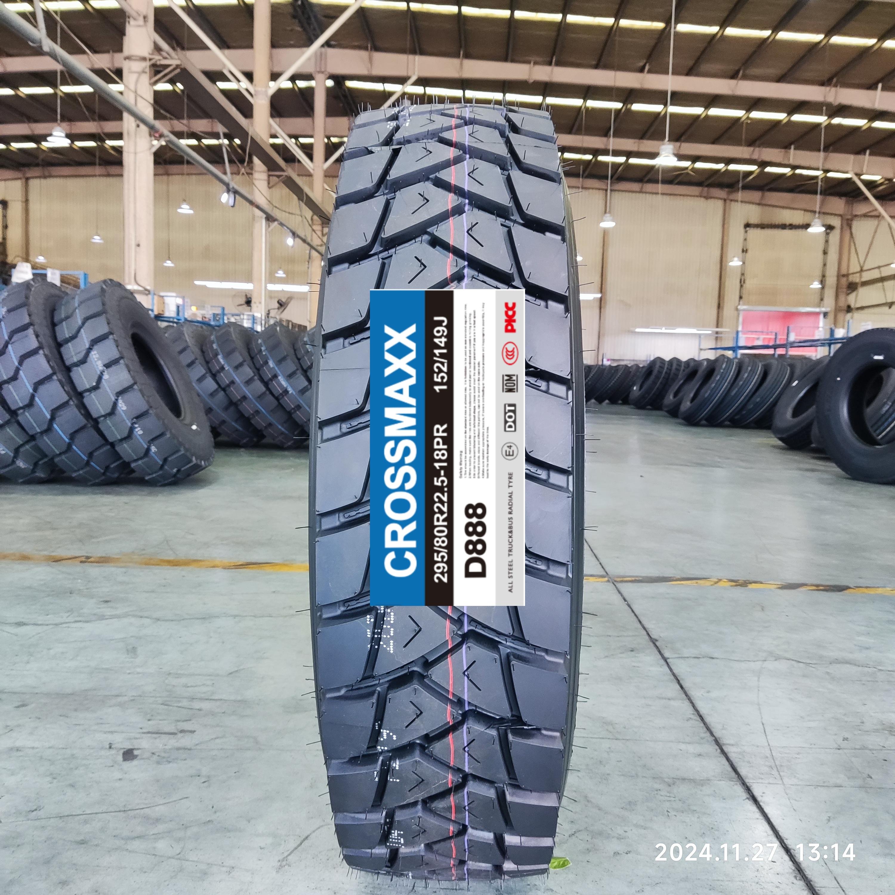 CROSSMAXX 11R22.5 drive tyre new pattern front wheel truck and bus tire TBR frideric
