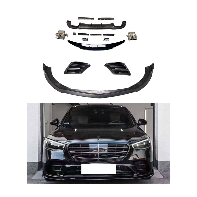 Body Kit Rear Bumper for Mercedes Benz W223 S Class to Upgrade Bra Bus Front Lip Tips Spoiler Vents