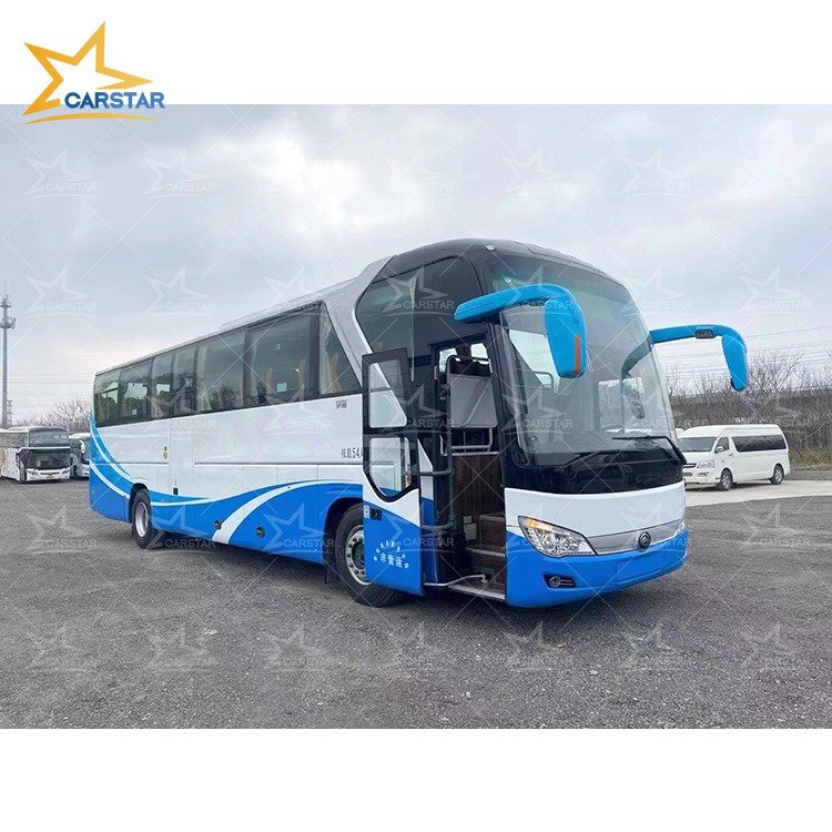 Large Luggage Compartment 47 Seat Vehicles 6 Shifts Manual Used Passenger Bus Transport Bus