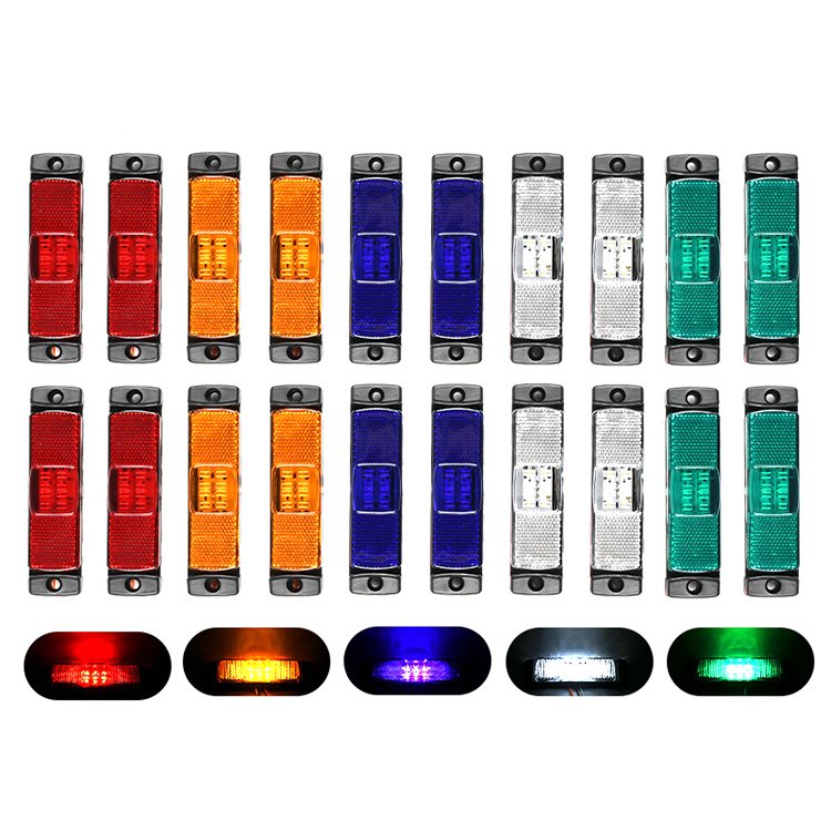 Truck LED Side Marker Light Clearance Light Indicator Warning Lamp Signal Lamp for Truck Trailer Lorry Boat Bus ATV 12V 24V