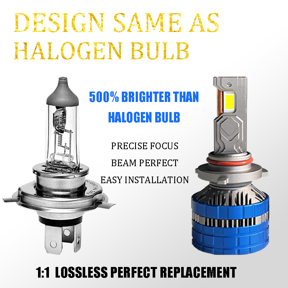 Popular S21 LED Car Headlight 200W 40000lm With Canbus Auto Light 9005 9006 H4 H7 Led Lights for Car