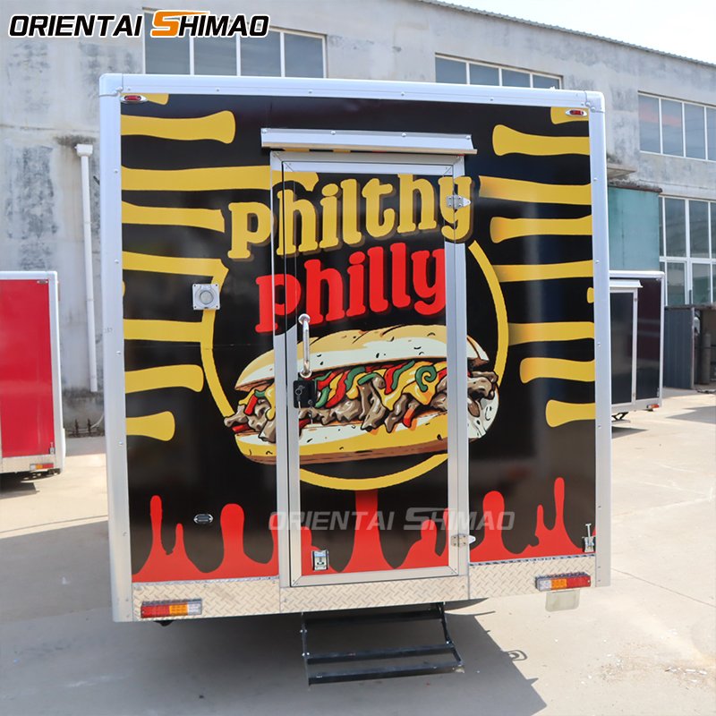 Oriental Shimao Pizza Food Truck Bakery Commercial Catering Trailer Restaurant Hot Dog Truck Square Food Trailer