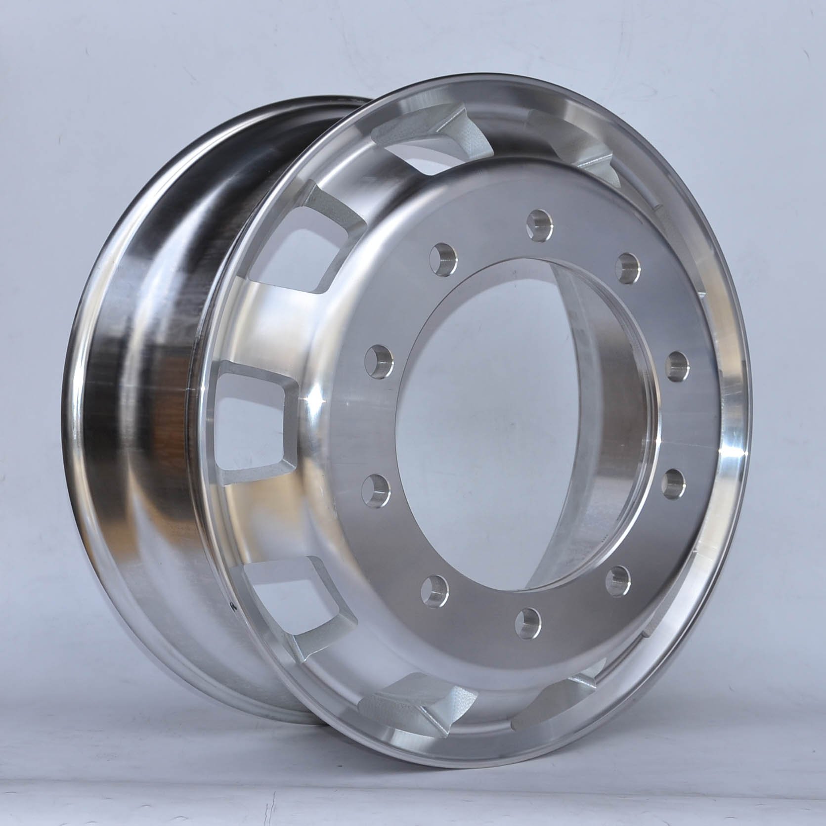 American Standard Aluminum Truck Wheel Rim Alloy 22 5 Silver OEM Polish Machine 225 X 825 Truck Wheel with 10 Hole 1175x225 Rim