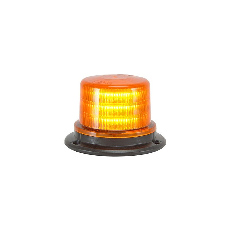 10-30VDC LED MULTI FLASH BEACON, 24x0.2W,AMBER,BASE MOUNT