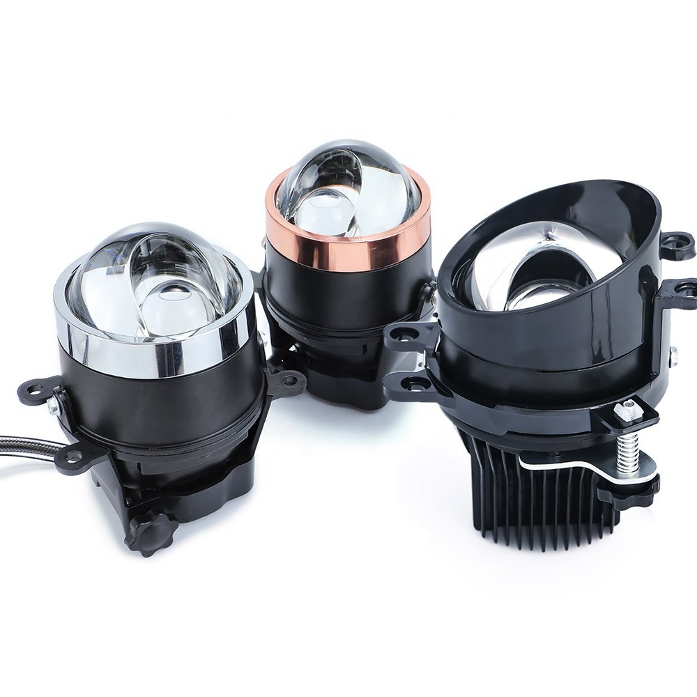 Auto Lighting System F9+1 53W Super Bright Car LED Laser Fog Lamp Bi LED Projector Lens for Universal Cars