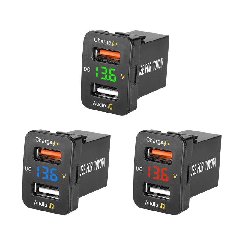 12V Toyota Camry Cross Bus Socket Fast Retractable Car Charger Usb C Car Charger Toyota Dual Usb Port