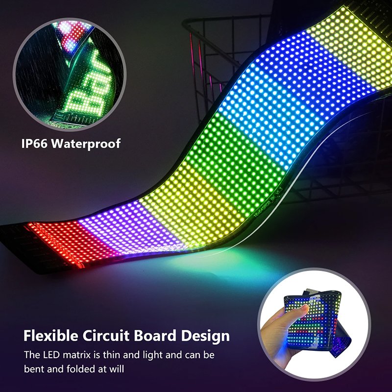 Matrix Pixel Panel Car Rear Window Car LED Flexible Display Screen Display Led Sign Moves Led Display Sign for Bus