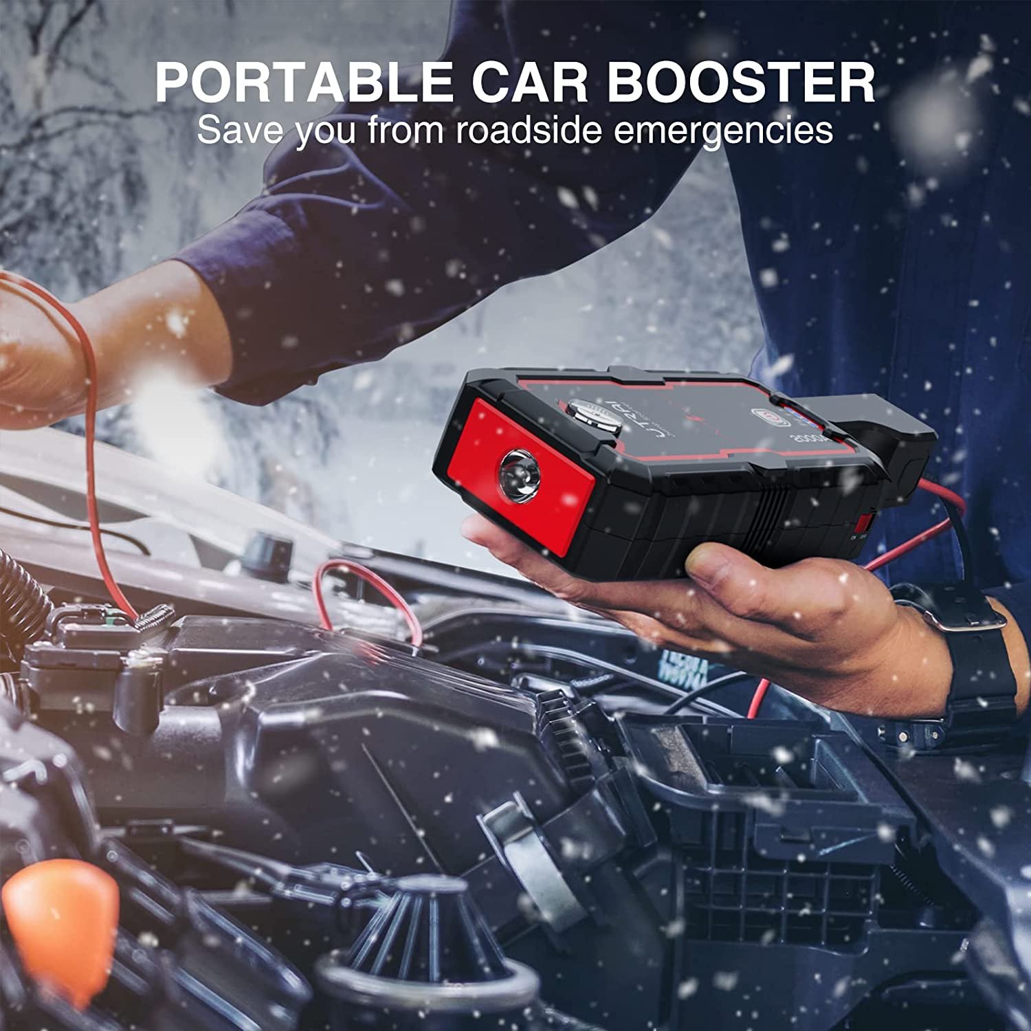 UTRAI Jstar One Power Bank 2000A Lithiumion Battery Car Booster Starting Device Car Jump Starter Portable Emergency Charger
