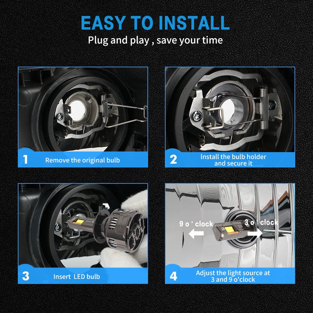 High Lumen F4 300W 100000LM Auto Lighting System Universal Car Headlamp Auto Head Light 9005 9006 H7 H4 Bulb Car Led Headlight