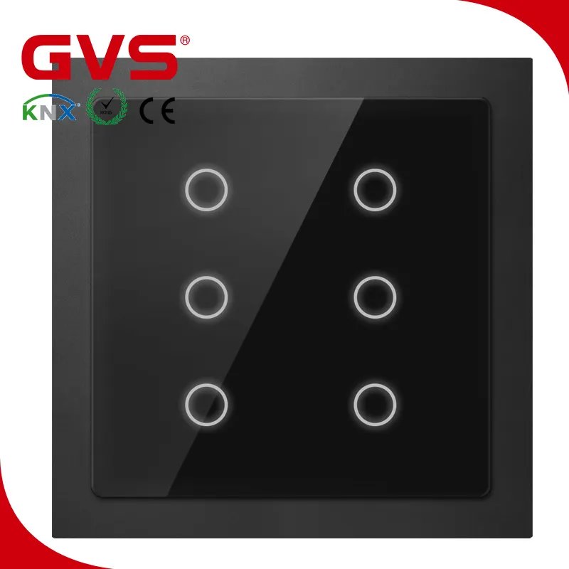 GVS Waltz Wall Switch KNX EIB Smart Push Button Switch for KNX Smart Automation System
