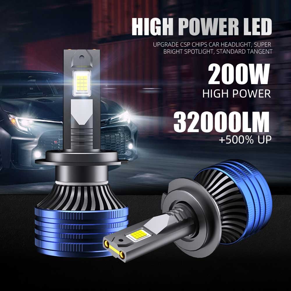 POPNOW P41 Best LED Headlight 200W 32000LM Bright Car Light Led H4 H7 Led Light Car