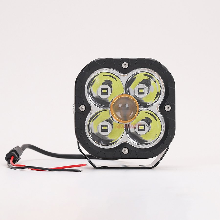 5 Inch White Yellow Spot LED Work Driving Head Fog Light for Car SUV Offroad ATV UTV BUS 12-80V