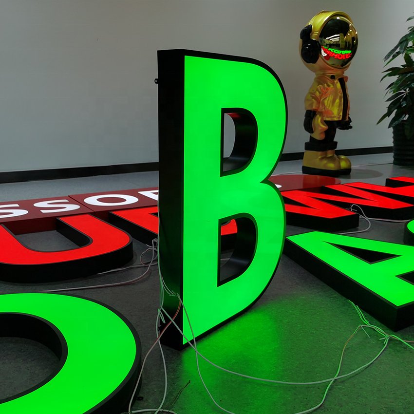 EZD Custom Waterproof Led Illuminated Outdoor Light 3D Channel Letters Sings Storefront Outdoor Signs for Shop Sign