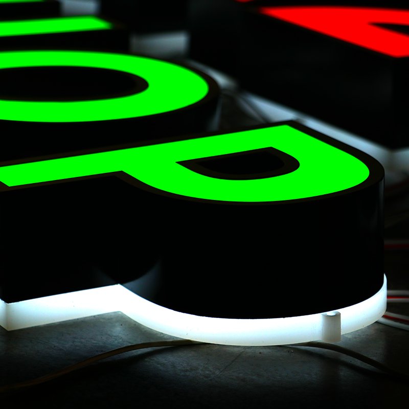 EZD Custom Waterproof Led Illuminated Outdoor Light 3D Channel Letters Sings Storefront Outdoor Signs for Shop Sign