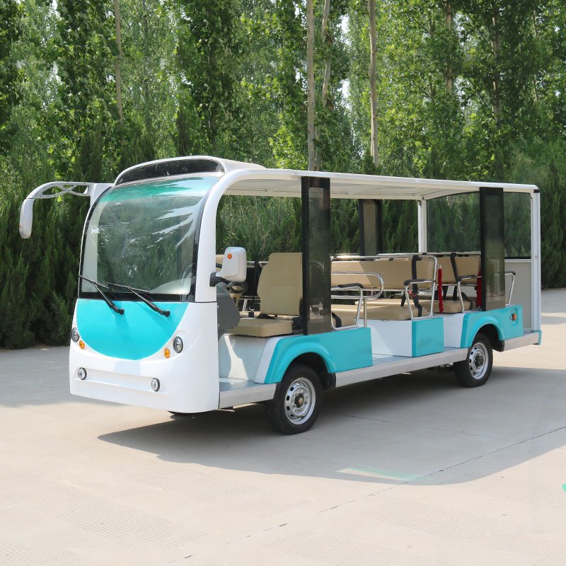 Tourist Car 14 Seat Electric Shuttle Transport Sightseeing Bus Car for Sale