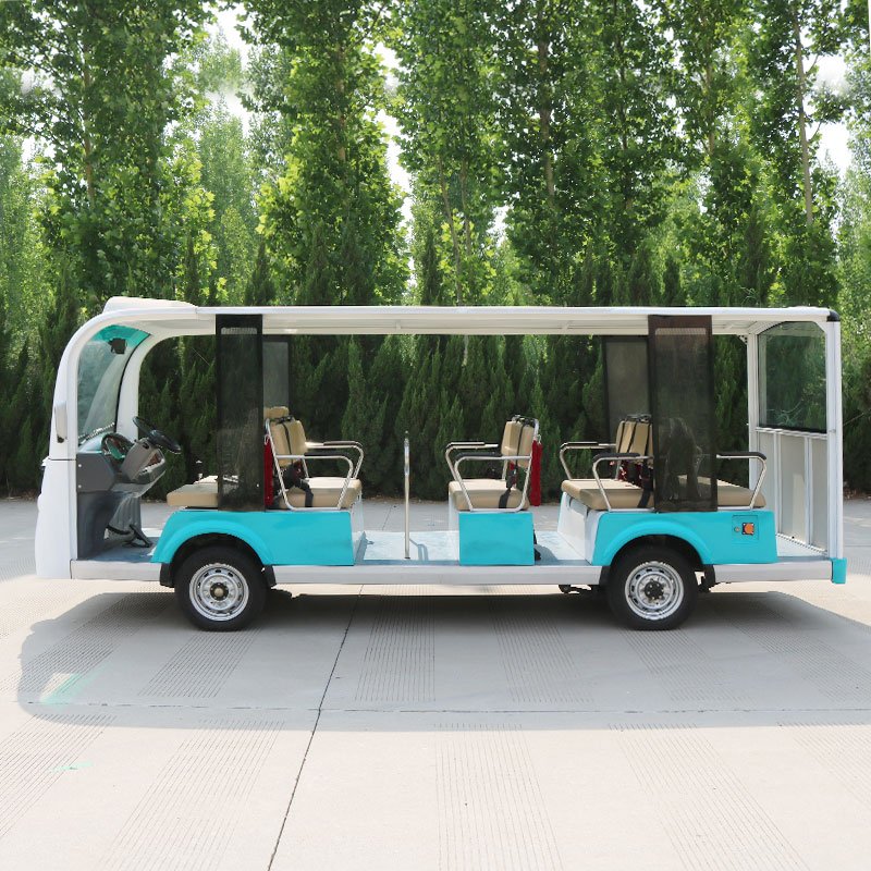 Tourist Car 14 Seat Electric Shuttle Transport Sightseeing Bus Car for Sale