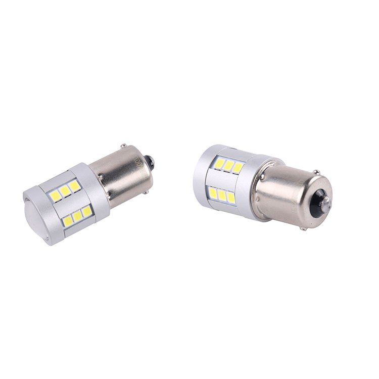 BAY15D BAU15S BA15S Error Free Truck Accessories Super Bright Lighting System Taillight 24v 2835 White LED Light Bulb