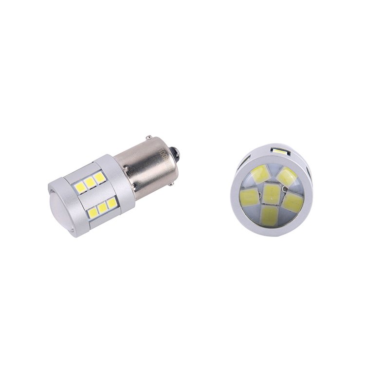 BAY15D BAU15S BA15S Error Free Truck Accessories Super Bright Lighting System Taillight 24v 2835 White LED Light Bulb