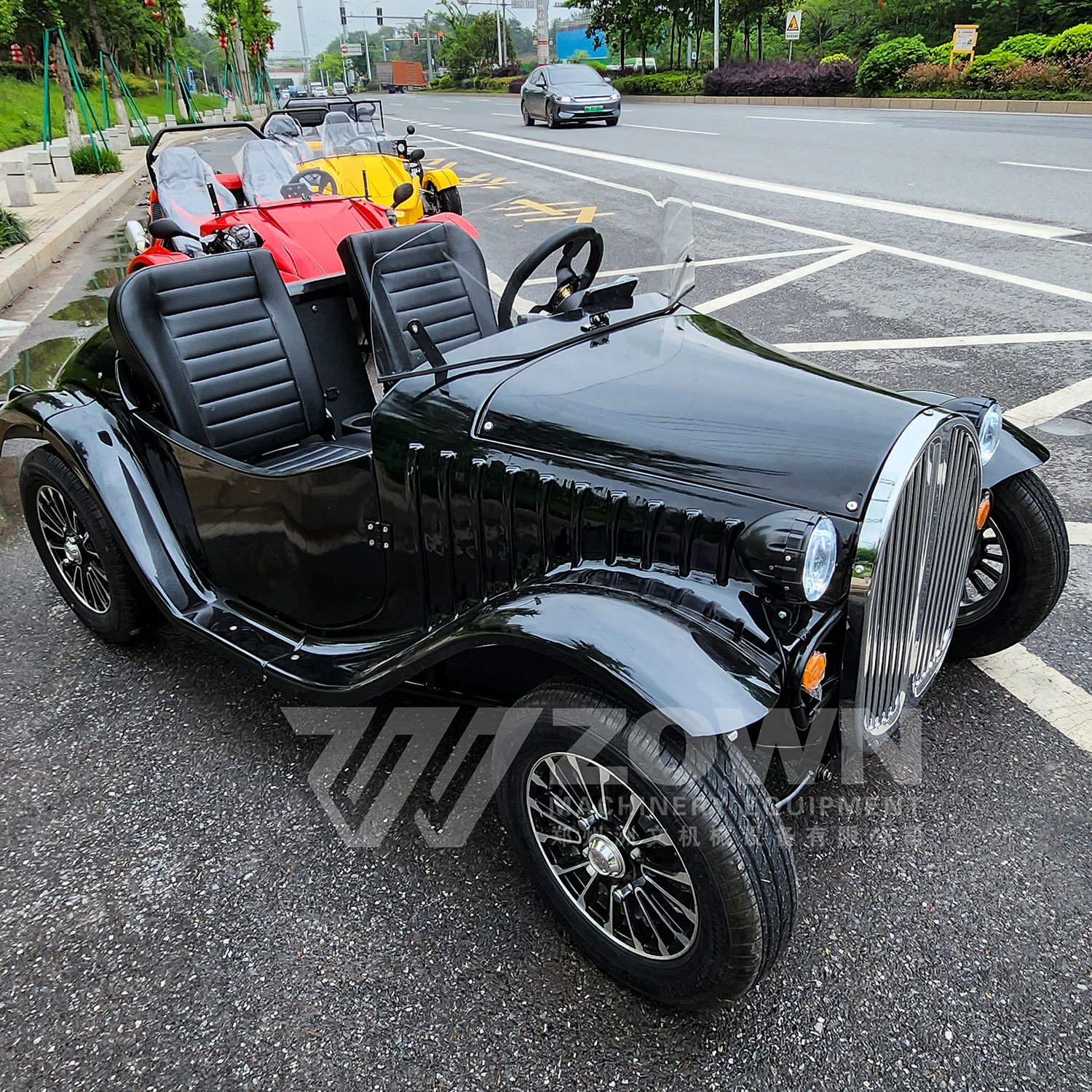 Best-selling Factory Direct Sales 2-seater Brand New Electric Classic Four-wheel Convertible Classic Car