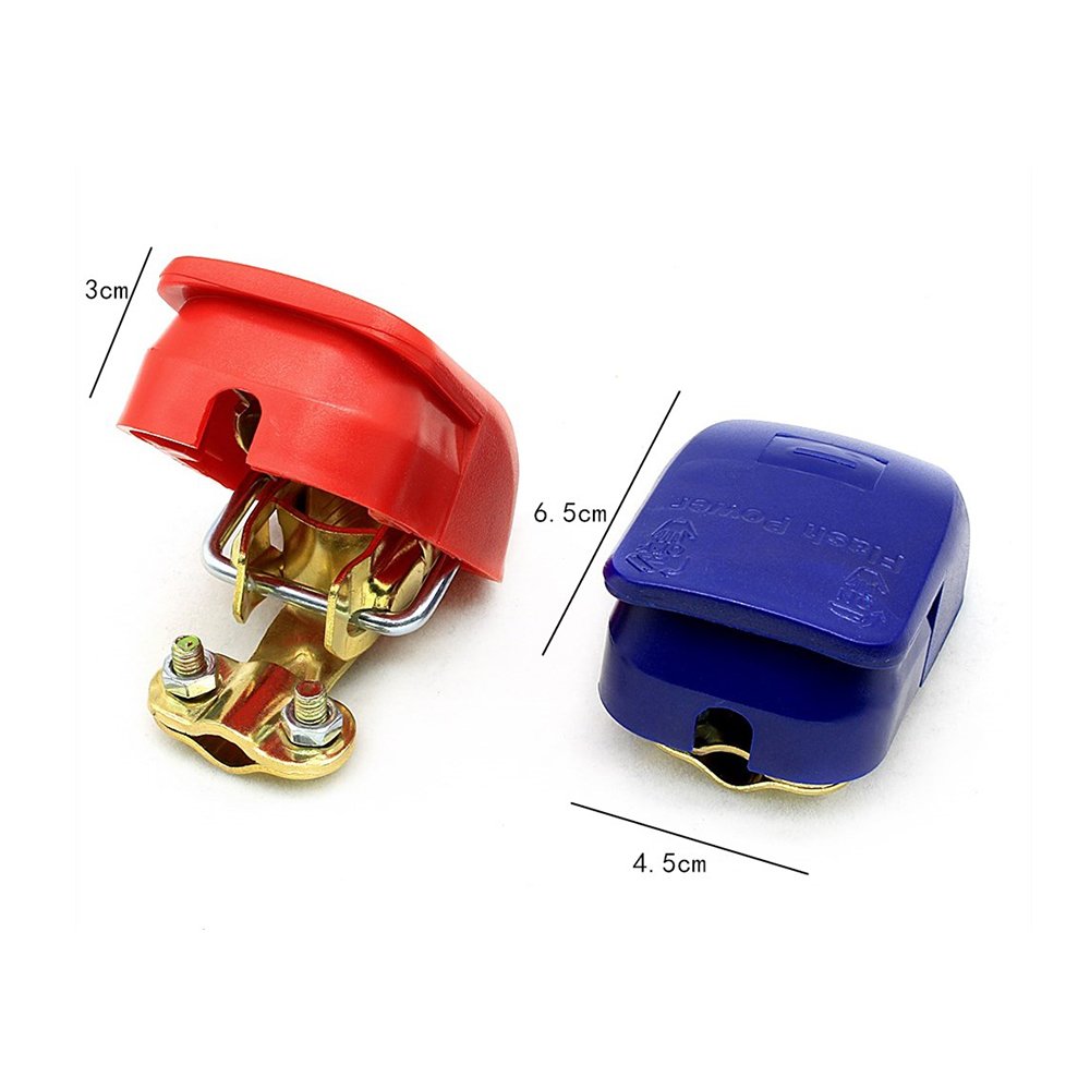 Podofo 2Pcs 12V Quick Release Battery Terminals Clamps for Car Caravan Boat Motorcycle Car-styling Car Accessories Universal