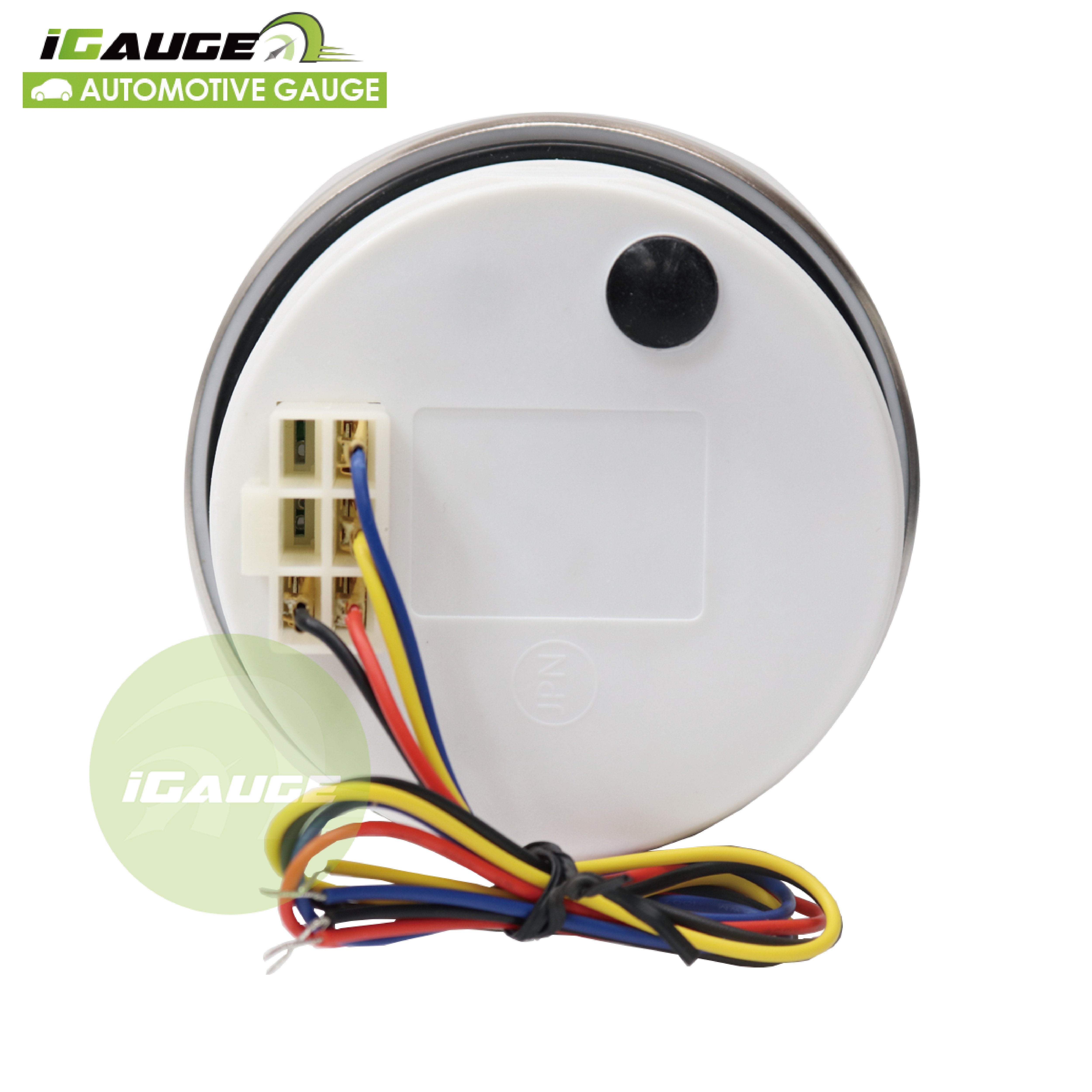 85mm Electrical 8000 RPM Black Face White LED Digital Hour Meter Display Needle Heavy Truck Bus Agricultural Machine Tachometer