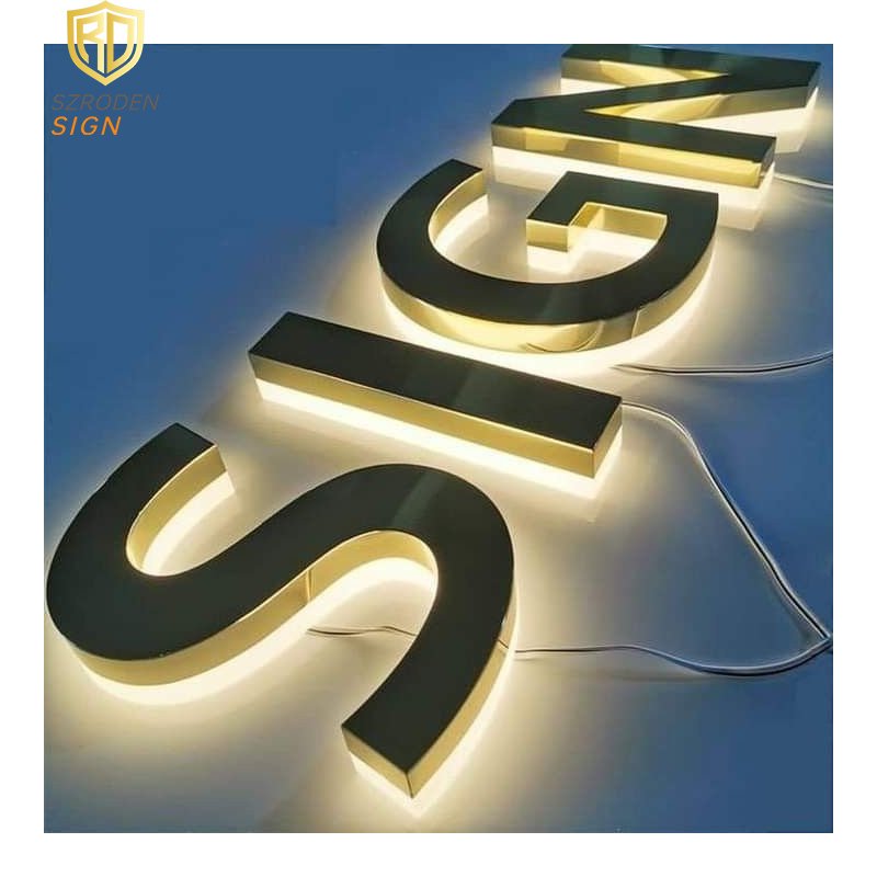 New Arrival Back-Lit Led Letter Sign Custom Led Logo 3d Led Sign of Company Reception Sign