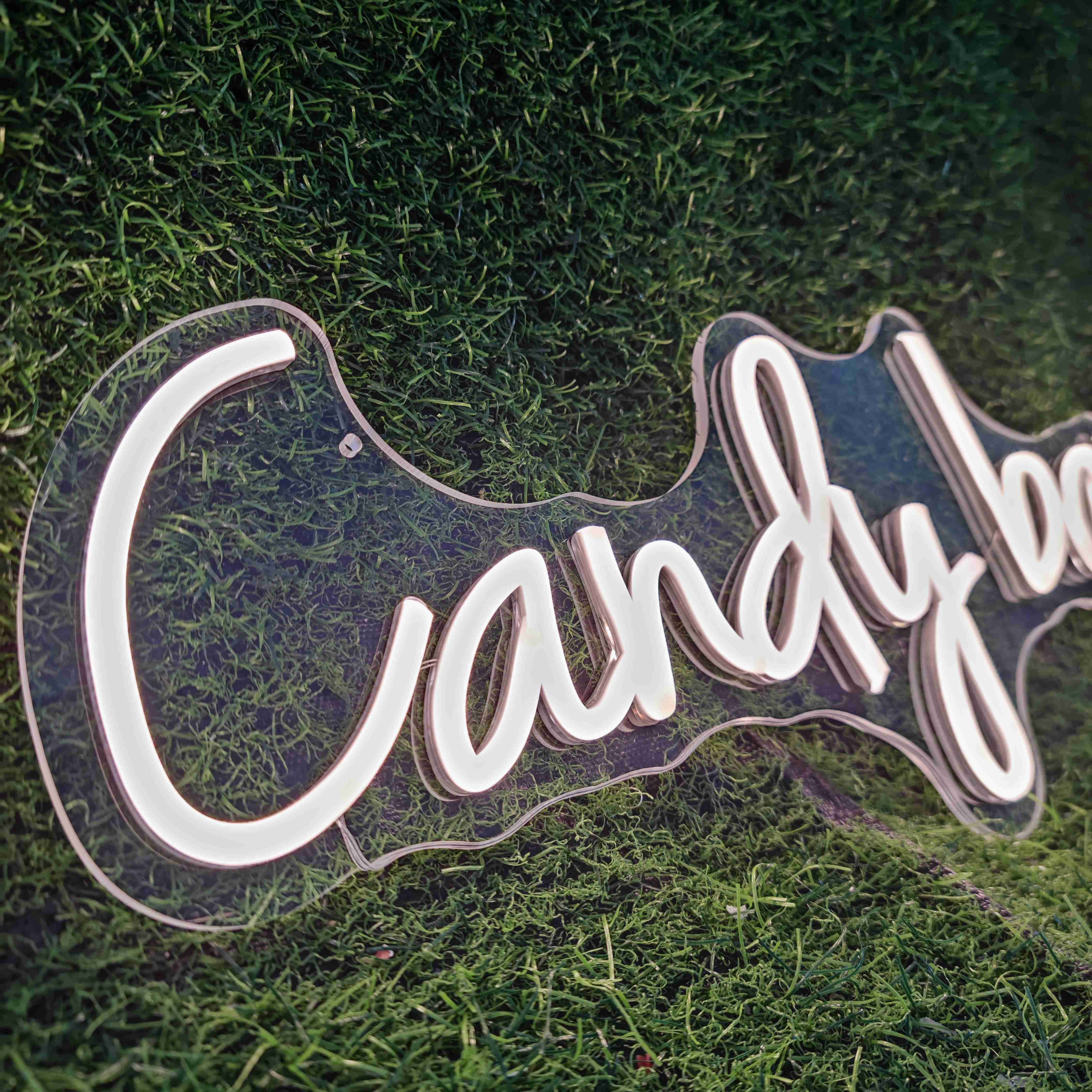 Free Design No MOQ Candy bar LED Neon Light for Store Business logo
