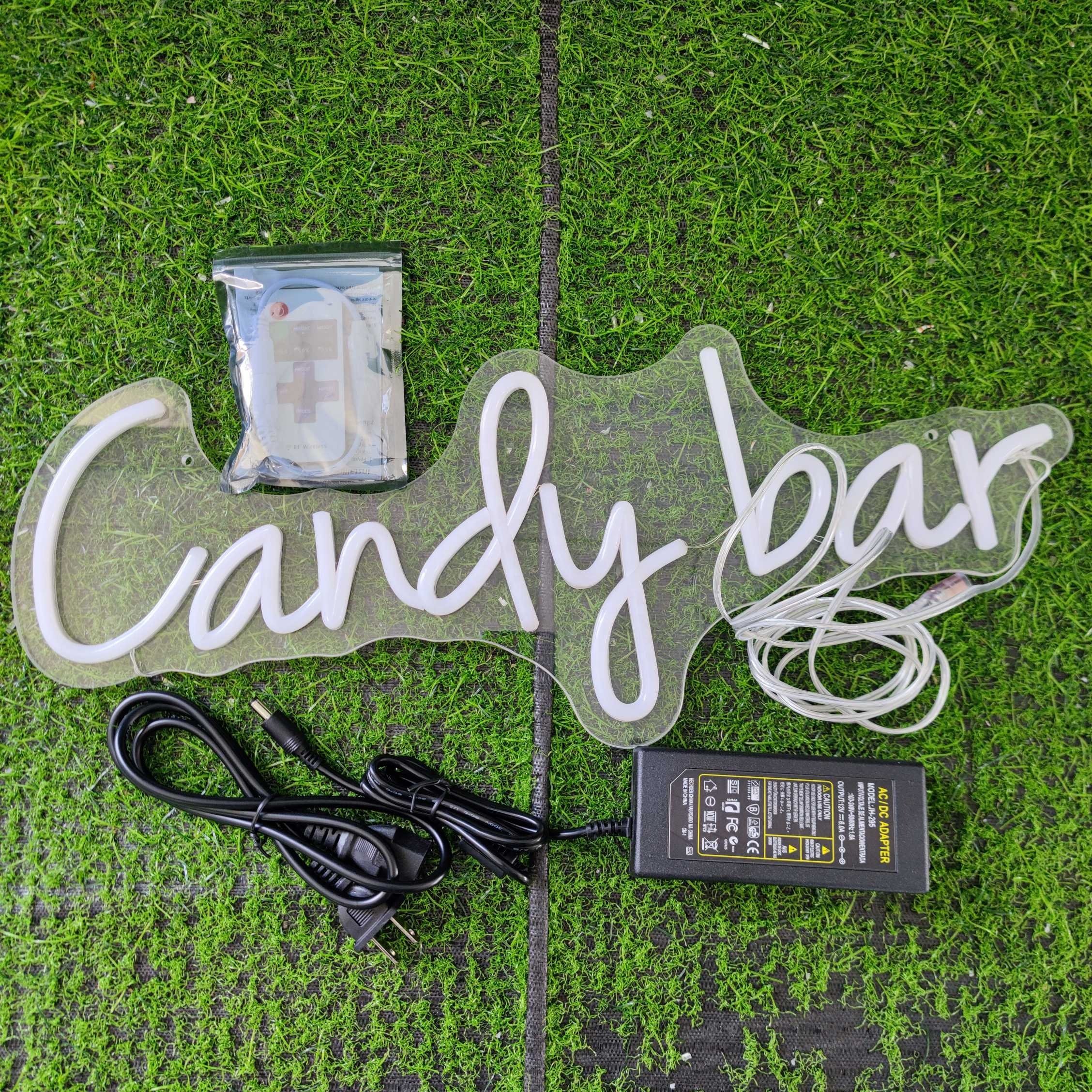 Free Design No MOQ Candy bar LED Neon Light for Store Business logo