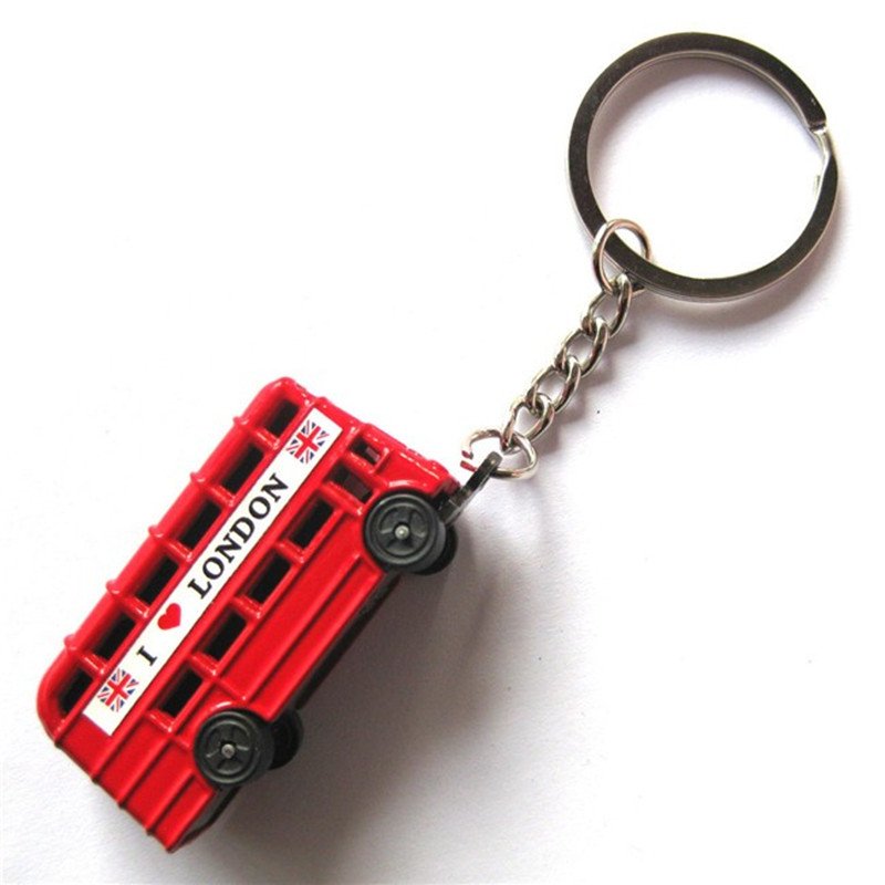 Metal Craft London Bus Key Chain Custom Keychain Accessories Souvenir Gift