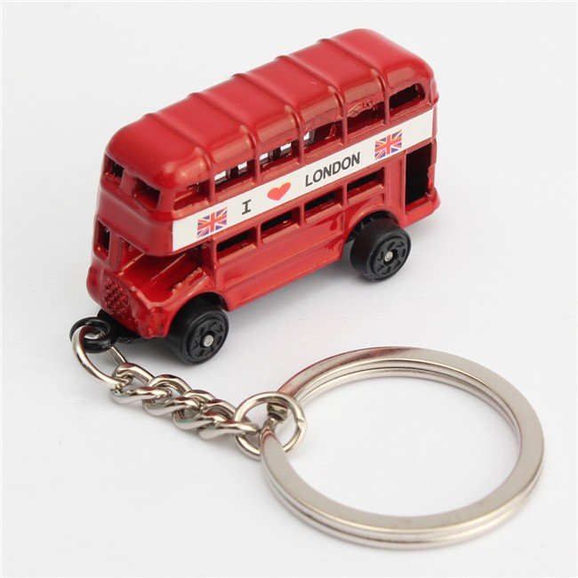 Metal Craft London Bus Key Chain Custom Keychain Accessories Souvenir Gift