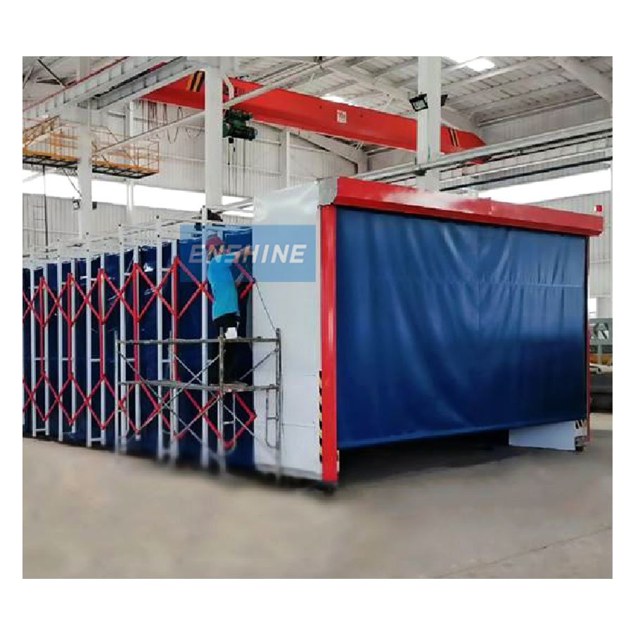 Hot Sale Mobile Retractable Spray Paint Booth with Dust Collection System for Big Bus