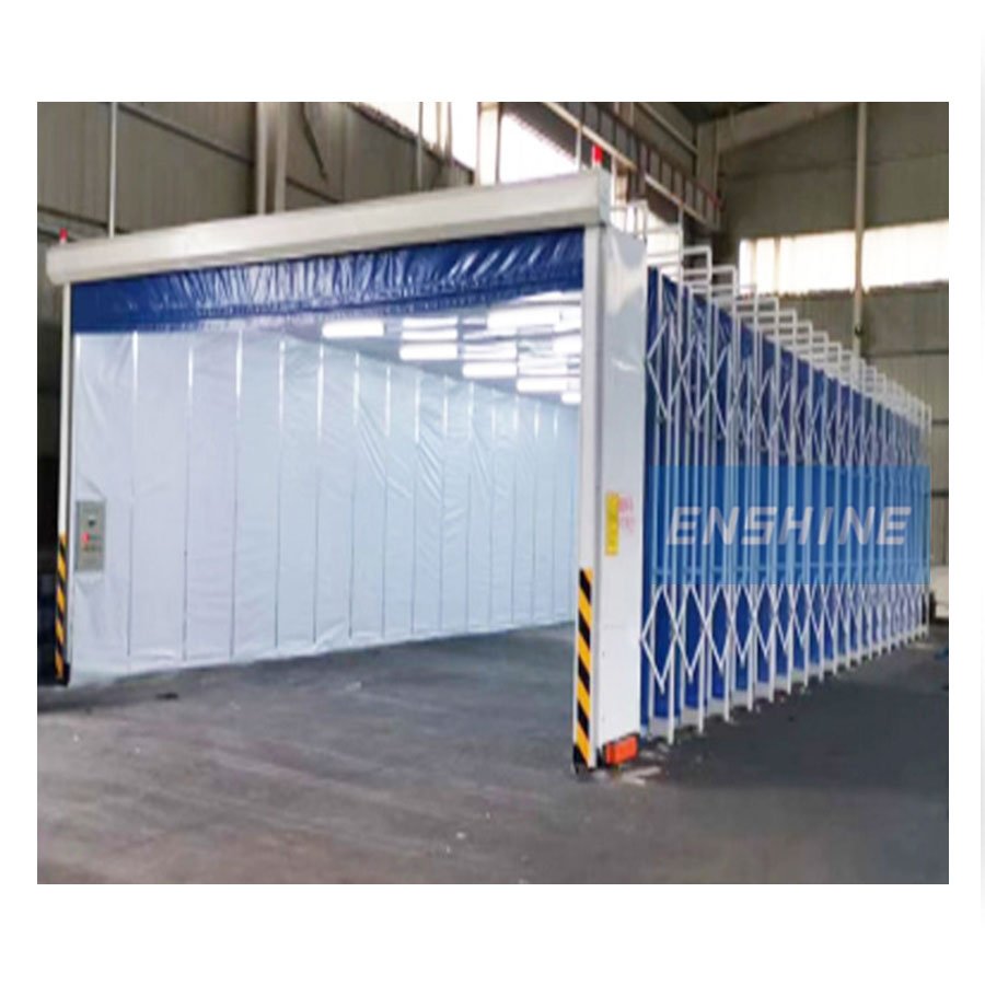 Hot Sale Mobile Retractable Spray Paint Booth with Dust Collection System for Big Bus
