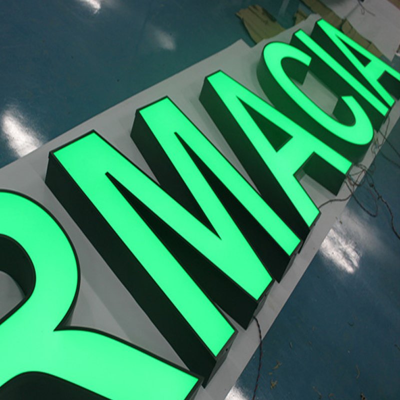 High Bright Store Front 3d Outdoor Advertising Acrylic Led Light Sign Letters