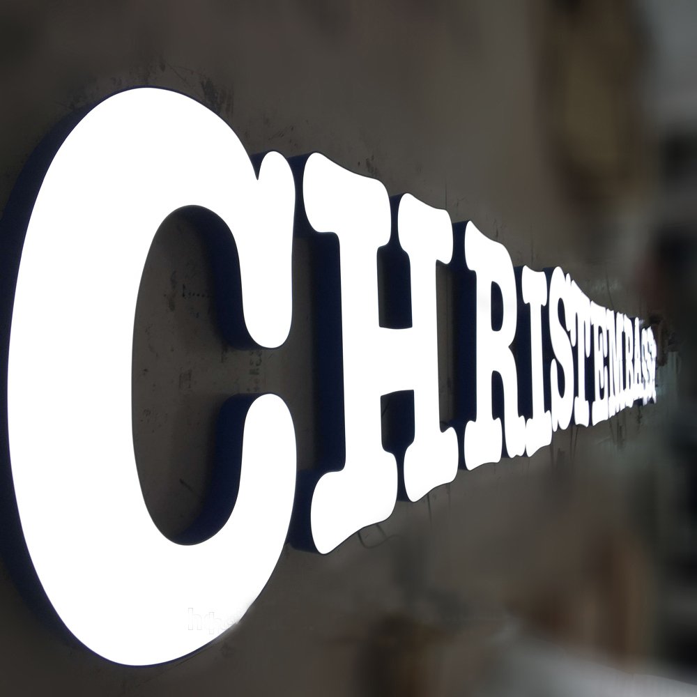 High Bright Store Front 3d Outdoor Advertising Acrylic Led Light Sign Letters