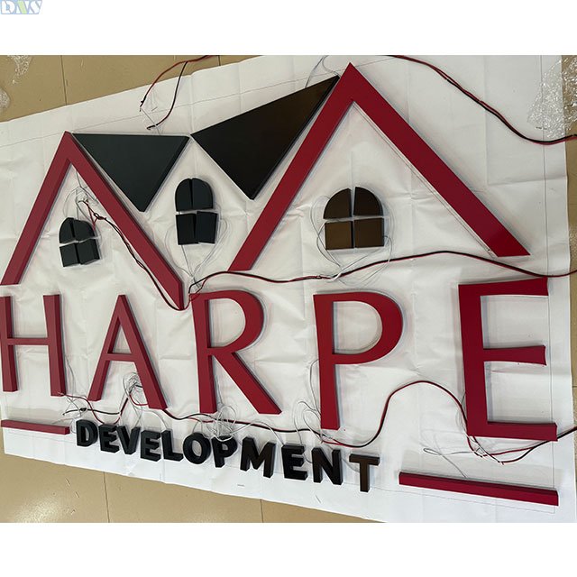 High Quality Red Led Front Light Letters Outside Sign Restaurant Light Signs Storefront Signage