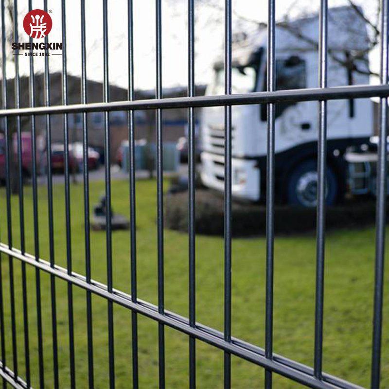Germany Powder Coated 868 656 Double Wire Fence Twin Wire Galvanized Double Welded Wire Mesh Fence Double Rod Mats Fence