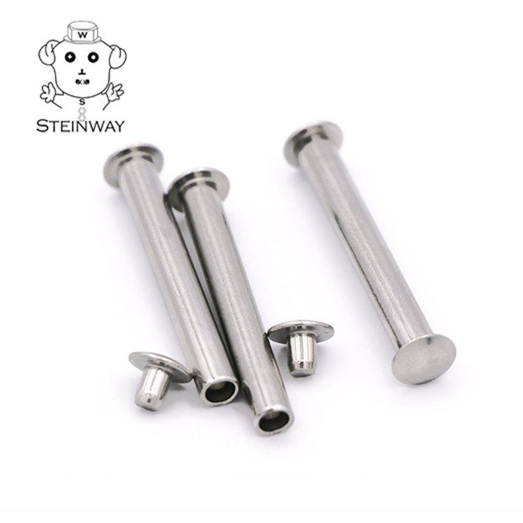 China Manufacturers Semi Tubular Rivet Tubular Rivets Flat Head Stainless Steel Aluminium Semi-hollow Rivet